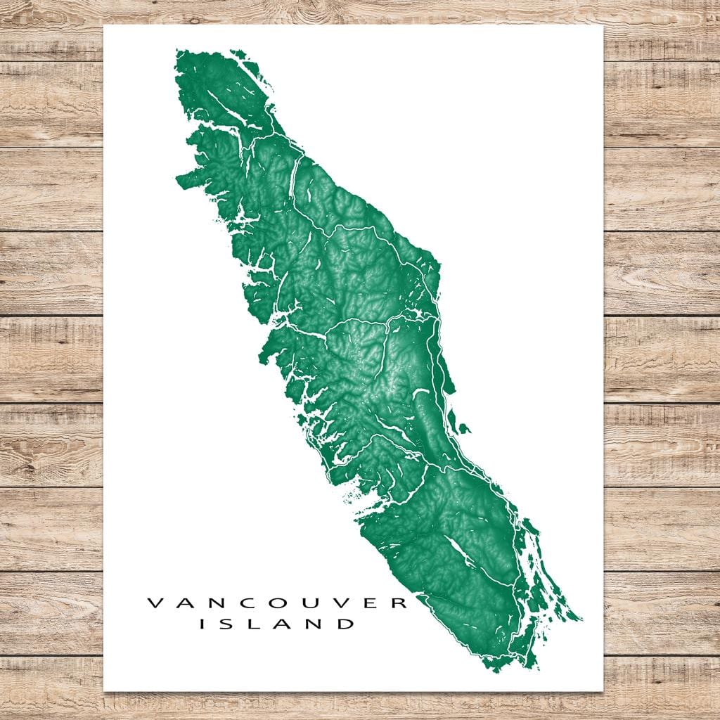 지도 vancouver island 예술