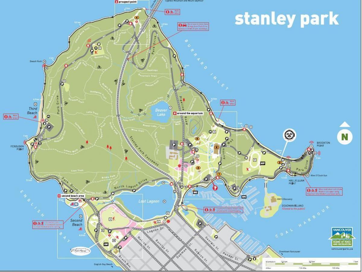 스탠리 파크 지도 2016