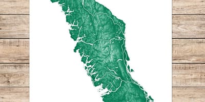 지도 vancouver island 예술