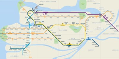 반 skytrain 지도